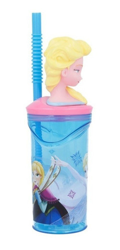 Vaso Infantil Con Tapa 3 D Frozen C Disney 1