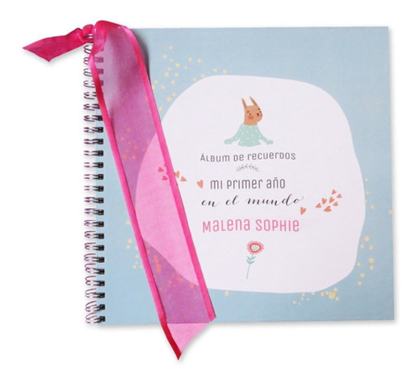 Libro Álbum Diario De Recuerdos Del Bebé + Set Tarjetas Mes 0