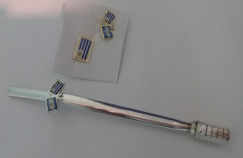Bombilla Argentina  Con Uruguay Con 2 Pins De 2 Cms 0