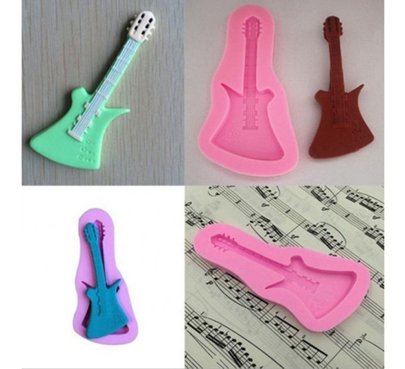 Moldes De Silicone Modelo Guitarra, Rock 0