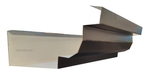 Kit Combo Canaleta Pecho Paloma 2 Mtrs Negra Techo Chapa C25 1