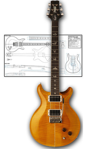 Plano Para Luthier Estilo Prs Santana Retro 10 Top 0