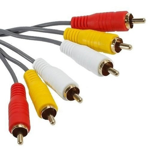 Cable Audio Video 3 Rca Macho A 3 Rca Macho 1.8 Mts Lta076 0