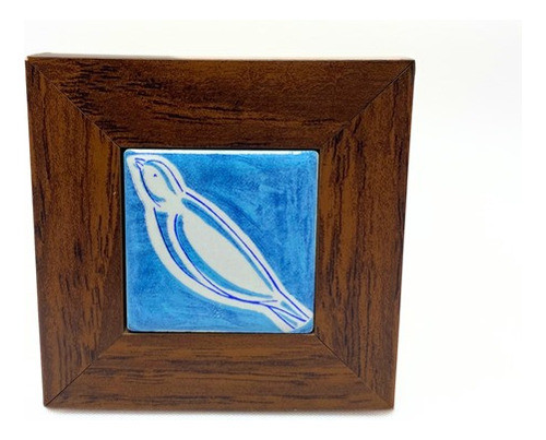 Mini Quadro Pomba Azul (mod.6)  - Cláudio Pastro 0