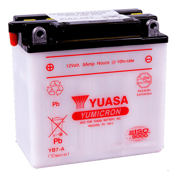Batería Moto Yuasa Yb7-a Royal Enfield Bullet 500 95/03 0 Batería Moto Yuasa Yb7-a Royal Enfield Bullet 500 95/03 0