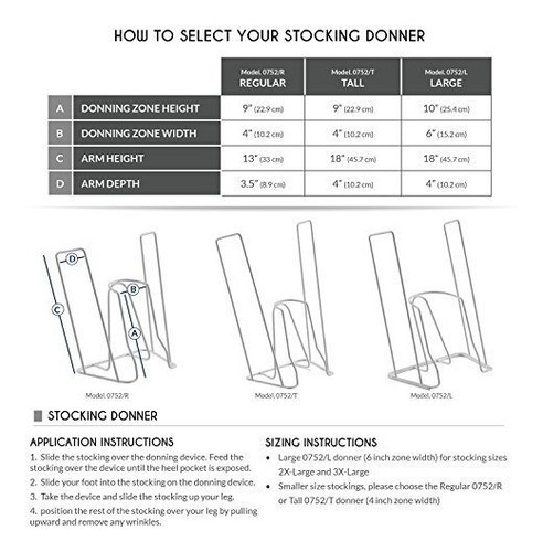 Ayuda Para Colocarse Medias De Compresion - Tamaño 2xl A 3xl 1