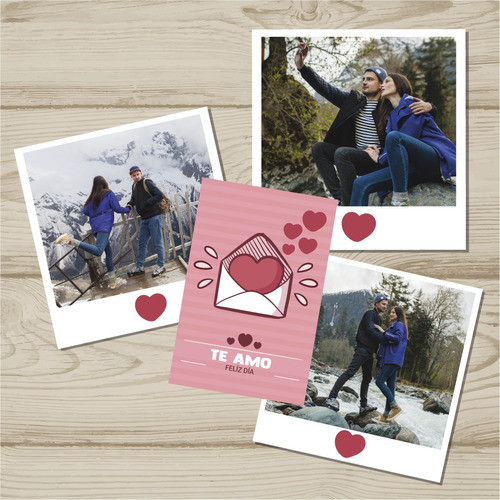 Fotos Impresas 13x13 + Tarjeta Personalizada 1