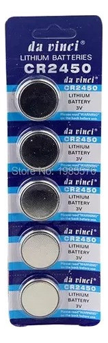 Pilas De Litio Cr-2450 Batería No Recargable Blister X 5pcs© 0