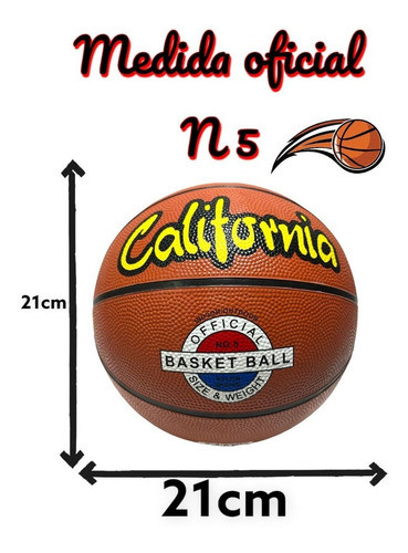 Pelota Basquet  Numero 5 Ideal Niños Basquet Ball 1