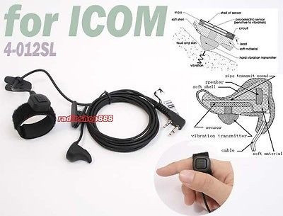 Control De Cable W/4-012sl Pro Ear Vibraciones Para Icom Ic- 1