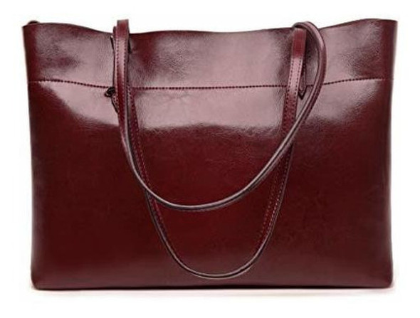Covelin Cartera Grande De Cuero Genuino Para Mujer 1