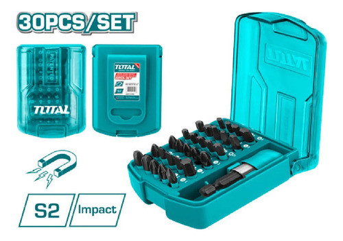 Set De 29 Puntas De Impacto + Acople Rapido Total Tacsd18306 1