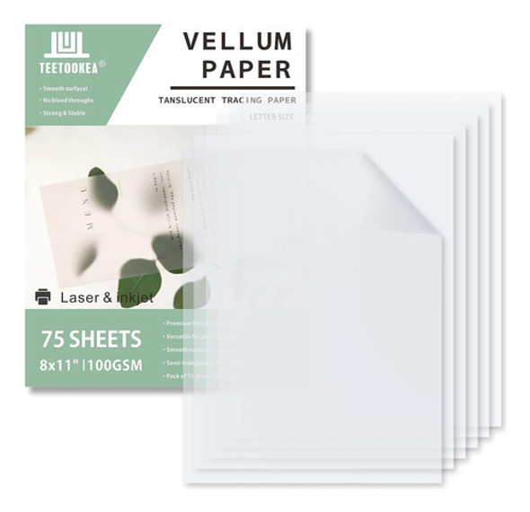 Papel Transparente 2159x2794 Cm, 100gsm, Para Invitaciones 0