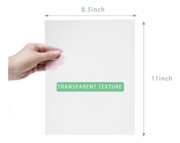 Papel Transparente 2159x2794 Cm, 100gsm, Para Invitaciones 1