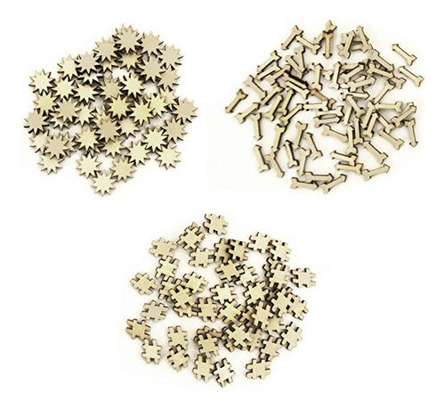 Formas De Madera Ultra Miniatura Cortadas Con L&aacute;ser,. 1