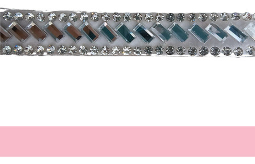 Galon Strass Y Espejos Cinta Termoadhesiva Brillos Piedras 1