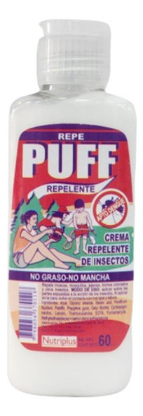 Repelente De Insectos Puff En Crema Tapa Flip Top X 60 Gr 0 Repelente De Insectos Puff En Crema Tapa Flip Top X 60 Gr 0