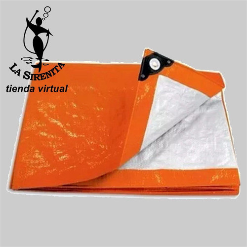 Lona Para Camping Pretul 3x3mts Aluminizada Anaranjado 1