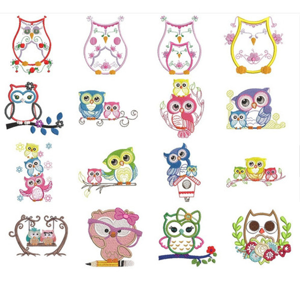 137 Matrices P/ Maquinas De Bordar Buhos / Lechuzas 0 137 Matrices P/ Maquinas De Bordar Buhos / Lechuzas 0