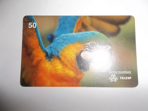 Cartão Telefônico Série Aves Do Brasil Arara Amarela Telesp 0
