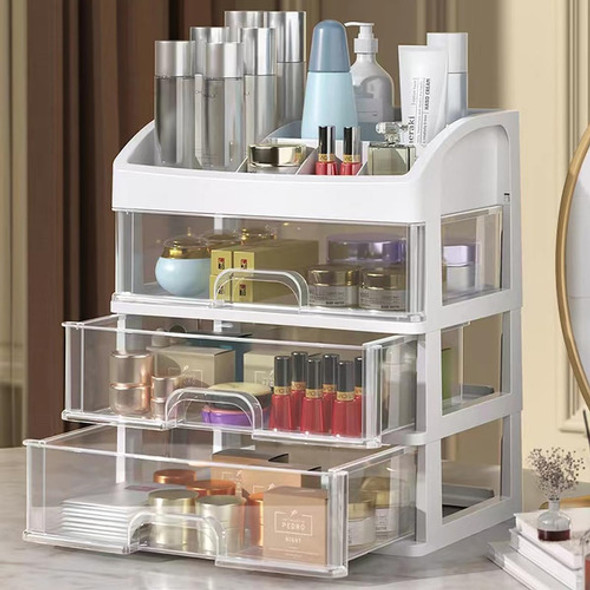 Organizador De Maquillaje Con 3 Cajones, Blanco 1 Organizador De Maquillaje Con 3 Cajones, Blanco 1