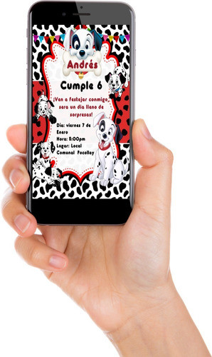 Invitacion Digital Tarjeta Whatsapp 101 Dalmatas 0