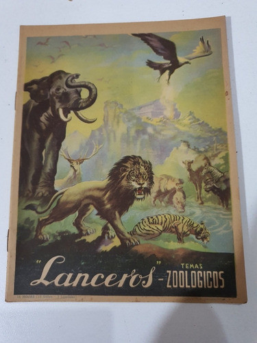 Antiguo Cuaderno Lanceros 14 Hojas 2 Laminas Coleccion 08 0