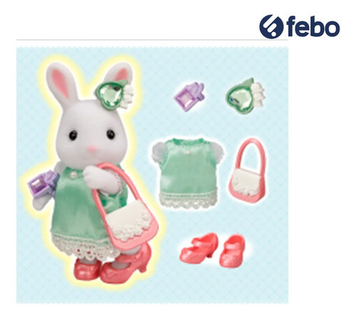 Juegos Conejita Moda Gemas Colección Sylvanian Families Febo 1