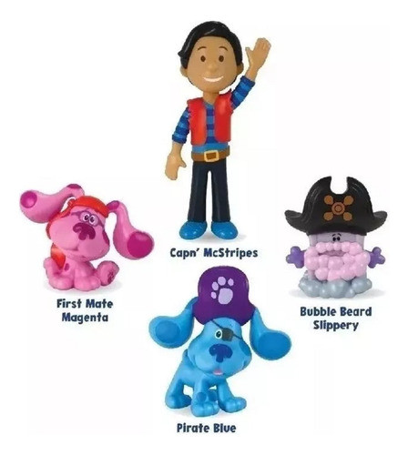Pistas De Blue You Set X 4 Muñecos Blue Magenta Jabon Pirata 1