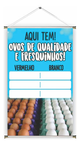 Banner Pronto Ovo Misto Ref 240 - 45x70 Cm (arte Pronta) 0
