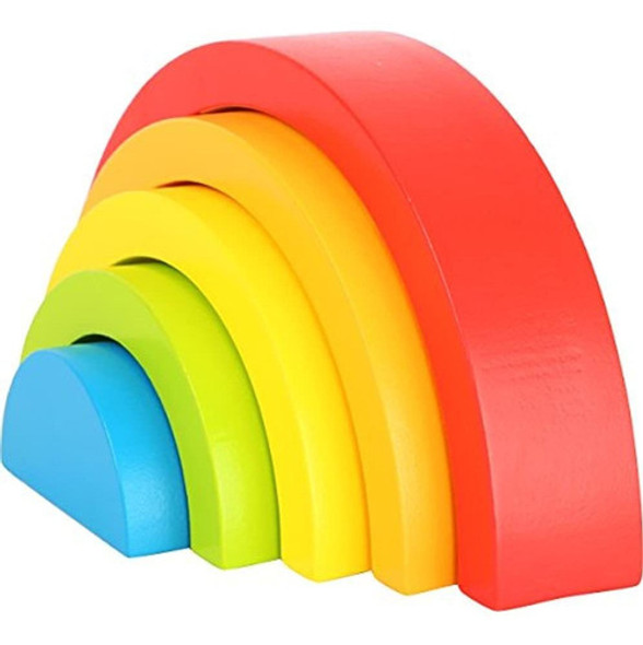 Juguetes De Madera De Pie Pequeño - Baby Rainbow First Month 0 Juguetes De Madera De Pie Pequeño - Baby Rainbow First Month 0