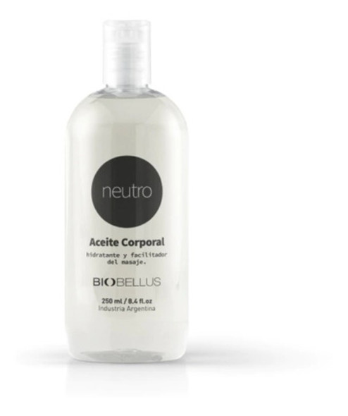 Aceite Para Masajes Corporal  Neutro Biobellus 250ml 0