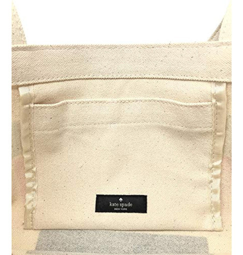 Tote Kate Spade New York Canvas Book Tote Con Bolsillo Inter 0