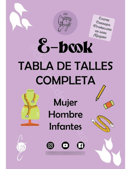 Tabla De Talles/ropa/ebook Mujer,hombre,infantes Xxs Al 9xl 1 Tabla De Talles/ropa/ebook Mujer,hombre,infantes Xxs Al 9xl 1