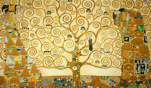 Lamina El Arbol De La Vida Gustav Klimt 70x138 Cm M Y C 0