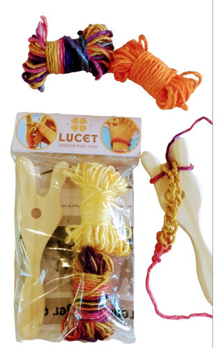 Telar Tenedor Lucet Waldorf Juguetes De Madera Didactico 0