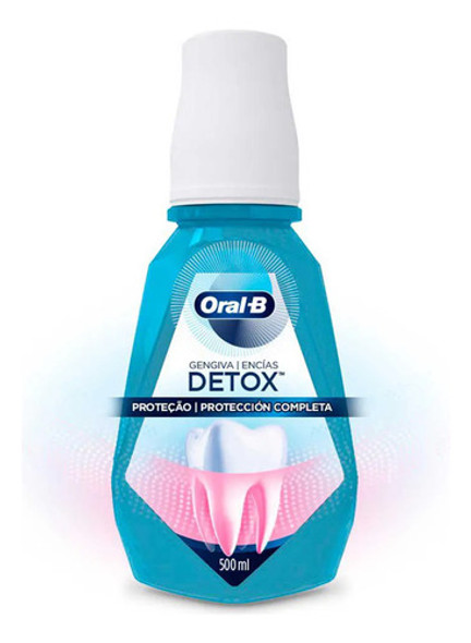 Enxaguante Bucal Antisséptico Gengiva Detox 500ml Oral-b 0