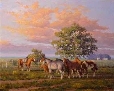 Tropilla - Federico Reilly - Arte Criollo - Lámina 45x30 Cm. 1
