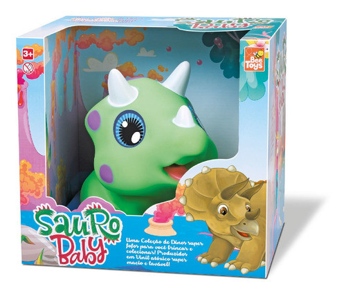 Boneco Vinil Macio Dinossauro Sauro Baby - Bee Toys 1