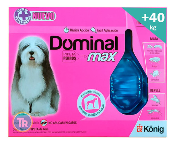 Pipeta Anti Pulgas Y Garrapatas - Perro + De 40 Kg 0