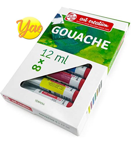 Tempera Gouache Talens Art Creation X 8 Colores .profesional 0