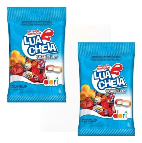 Kit C/ 2un Bala Lua Cheia Chantilly 600g Cada- Dori 0