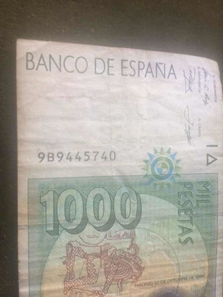 Billete De 1000 Pesetas Año 92 Excelente Estado 1 Billete De 1000 Pesetas Año 92 Excelente Estado 1