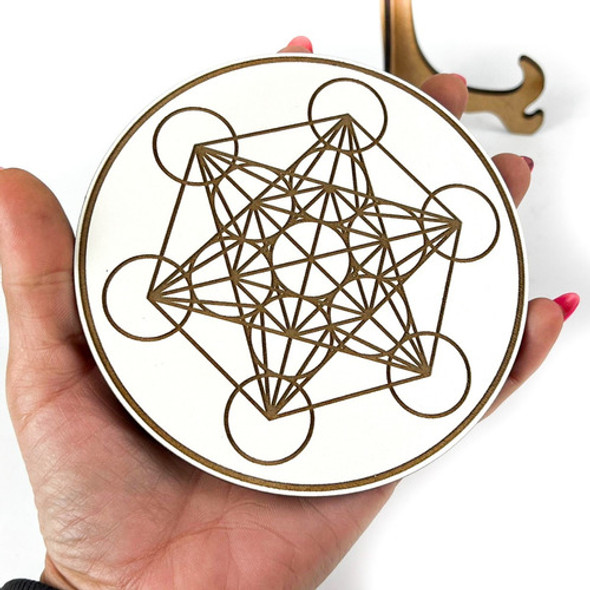 Mandala Cubo Metatron 12 Cm Geometria Sagrada C/ Suporte 1 Mandala Cubo Metatron 12 Cm Geometria Sagrada C/ Suporte 1