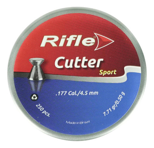 Lata De Chumbo Rifle Cutter Sport Calibre 4.5mm 0