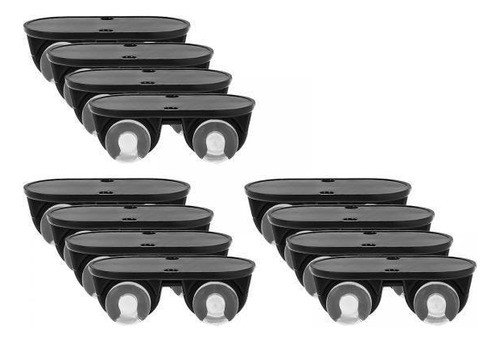 3 Rodízios Adesivos, Rodízios Não Giratórios, Polia De 0