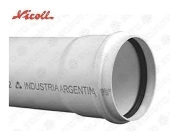 Caño Pvc 200 X 4 X 6 Mts Junta Elastica - Cloaca 0
