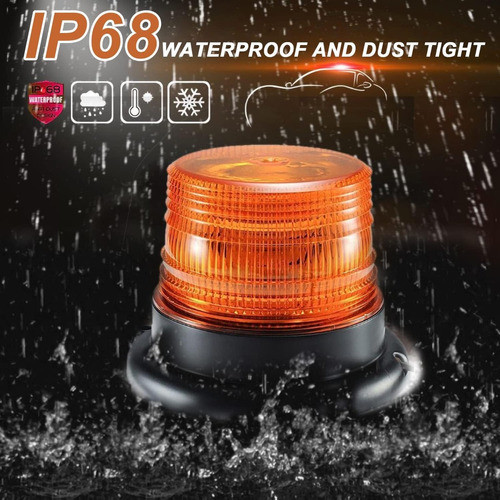 Baliza Giratoria Luz 72 Led Flash Auto Camion 12v 24v Ambar 1