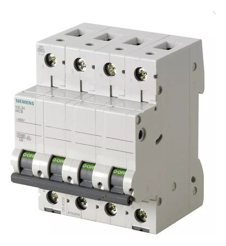Llave Térmica 4x10 A Tetrapolar 10 Amp Siemens 4.5ka 0