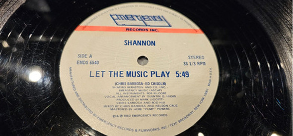 Shannon Let The Music Play Vinilo Maxi Buen Estado Usa 1983 1